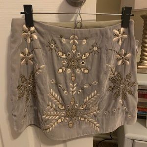 Free people embroidered skirt